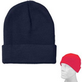 100% Acrylic Knit Beanie Cap With Cuff